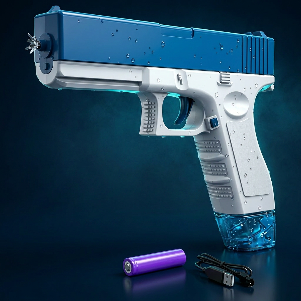 AquaStrike electric water blaster — Neon Blue